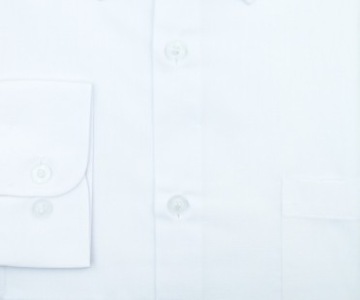 МУЖСКАЯ БЕЛАЯ ЭЛЕГАНТНАЯ РУБАШКА С ДЛИННЫМ РУКАВОМ REGULAR 46/47 E2