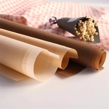 PAPIER DO PIECZENIA SILIKONOWANY 38cm 50m BRĄZOWY DUŻA ROLKA
