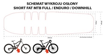 Чехол на велосипедную раму с зоной поглощающий 350 х 90 мм