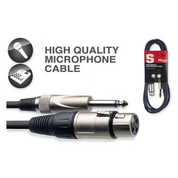Stagg SMC3XP - kabel mikrofonowy 3m XLR - Jack