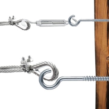 КОМПЛЕКТ ДЛЯ СБОРКИ ПАРУСА НА 2 КАБЕЛЯХ, ДЛИНА 3 М