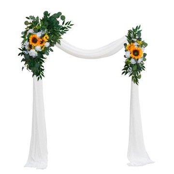 Свадебные арки с цветами, подвесные шелковые цветочные гирлянды