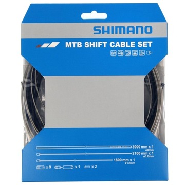 Набор бронированных тросов для переключателей SHIMANO MTB — нержавеющая сталь SUS