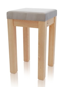 Taboret ERGO bukowy stołek DO KUCHNI TAPICEROWANY