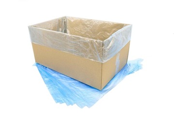 Пакеты ПНД синие для контейнеров Е2 для мяса и хлеба - 1000 шт.