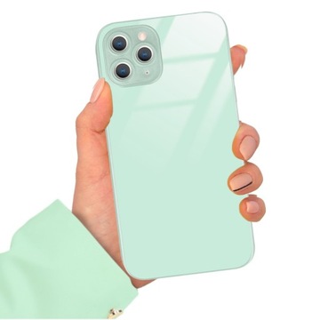 ETUI MIĘTOWY CASE GLASS do IPHONE 11 PRO Szklane