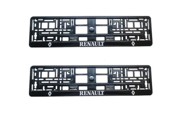 RAMKA POD TABLICĘ REJESTRACYJNĄ RENAULT NAPIS 2 SZT