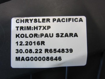 CHRYSLER PACIFIC 17R RADIÁTOR ZADNÍ 68342099AA