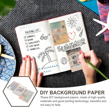 Kwiatowy album do scrapbookingu w stylu vintage materiały sztuka rzemiosło Sup