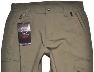 WRANGLER spodnie CARGO green TRAIL JOGGER _ W31 L32