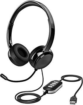 Słuchawki z Microfonem USB/3.5 mm
