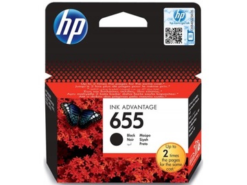 Tusz HP 655 Czarny 14 ml CZ109AE