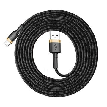 Kabel przewód Baseus USB do Lightning iPhone 1.5A 2m 200cm oplot długi