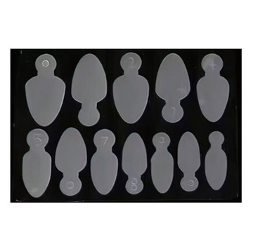 Excellent PRO formy silikonowe do frencha dual form combo Oval B