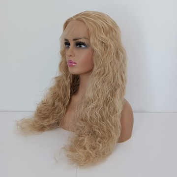 Парик LACE FRONT Блондинка волны 40/80см + шапочка БЕСПЛАТНО