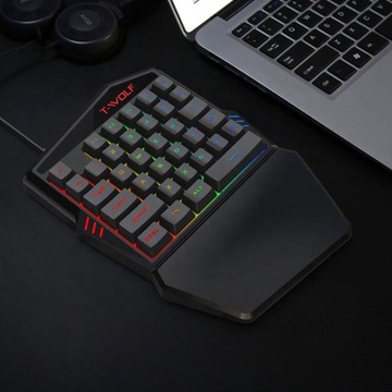 ИГРОВАЯ СВЕТОДИОДНАЯ КЛАВИАТУРА НАРУЧНАЯ ИГРОВАЯ КЛАВИАТУРА