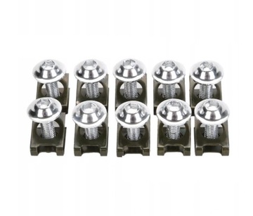 ВИНТ 10 ШТ. М-6 ДЛЯ МОТОЦИКЛА ОБТЕКАТЕЛЬ, ЧЕРНЫЙ