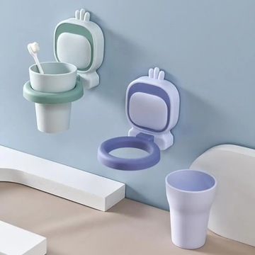 Подставка для зубных щеток, очаровательный мультяшный редис, настенная чашка для зубной щетки