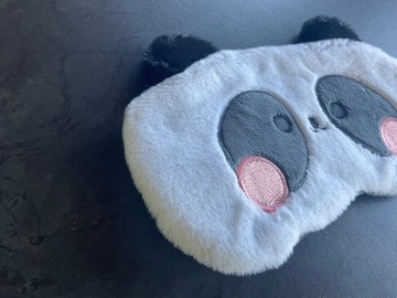 МАСКА ДЛЯ СПАНИЯ EYELID BADDER OLDMAN PANDA BEAR ПОДУШКА С ЭЛАСТИЧНЫМ ПЛЮШЕМ