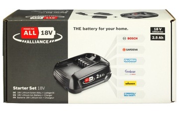 СТАРТОВЫЙ КОМПЛЕКТ Зарядное устройство AL18V-20 + аккумулятор PBA 18V 2,5 Ач BOSCH