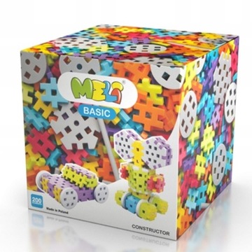 KLOCKI KONSTRUKCYJNE WAFLE CONSTRUCTOR MELI 200el.