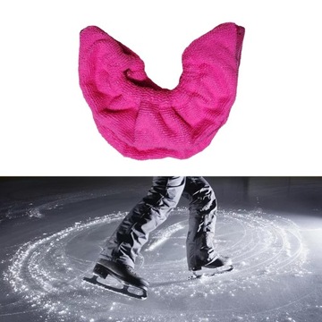 Темно-розовый чехол для коньков Soft Ice L