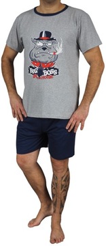 МУЖСКАЯ ПИЖАМА 3XL, хлопковые шорты BIG BOSS в подарок