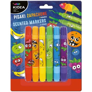 АРОМАТИРОВАННЫЕ РУЧКИ, 6 цветов, ДВУСТОРОННИЕ - KIDEA