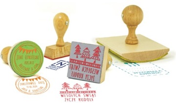 GRYF РУЧНАЯ ШТАМПА С ЛОГОТИПОМ И ГРАФИКОЙ ДИАМ. 5 СМ.