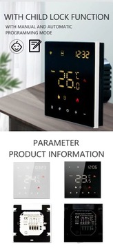КОМНАТНЫЙ ЦИФРОВОЙ СВЕТОДИОДНЫЙ РЕГУЛЯТОР WIFI 16А TUYA