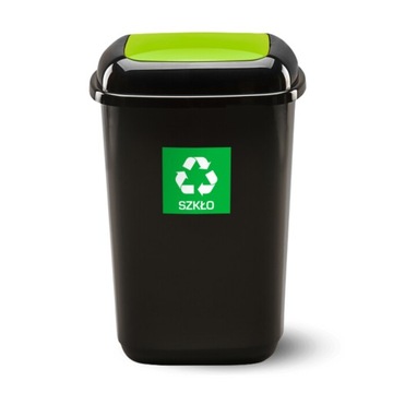 KOSZ NA ŚMIECI 28L DO SEGREGACJI QUATRO SZKŁO