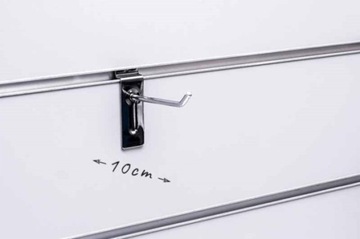 Крючок одинарный Slatwall, хром, 30 см.