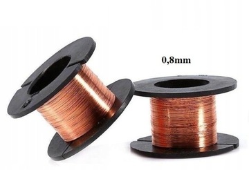 DRUT NAWOJOWY POJEDYNCZO EMALIOWANY 0,8mm 0,1kg