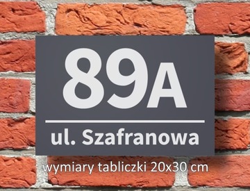 Адресная табличка с номером дома АЛЮМИНИЙ-АНТРАЦИТ-2