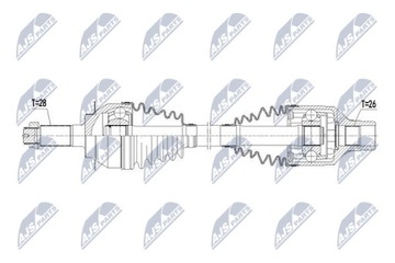 POLOOSA POHONNÁ FIAT SEDICI 1.9D 06- /PRAVÁ/