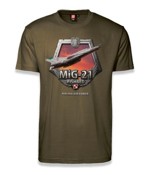 Koszulka Radziecki myśliwiec MiG-21 t-shirt M