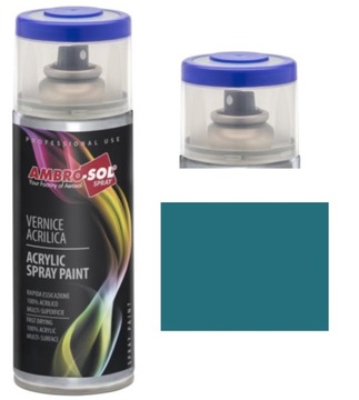 SPRAY ZIELONY LAKIER AKRYLOWY ZIELONY TURKUSOWY MORSKI RAL5021