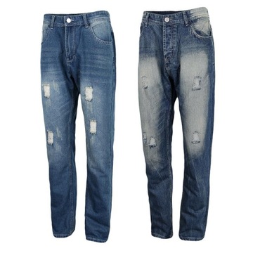 Ripped Straight Jeans Authentics Męskie spodnie 36