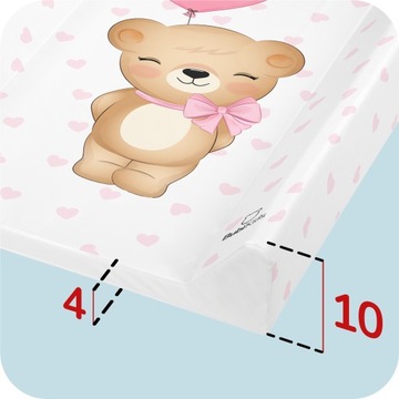 ЖЕСТКАЯ ПЕЛЕНАЛКА 70х47 ДЛЯ КРОВАТИ, КОМОДА, ПРОФИЛИРОВАННОГО КОВРИКА BUBI HARD