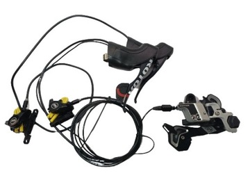 Hamulce / klamkomanetki hydrauliczne Rotor UNO 1x13 kpl. +przerzutka GRAVEL