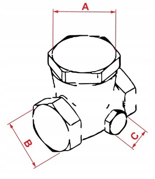 КЛАПАН ОБРАТНЫЙ КОМПРЕССОРНЫЙ ЛАТУНЬ 1/2 D10