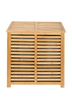 Отдельностоящая бамбуковая корзина для белья BAMBOO 60x40x60см 140л графит