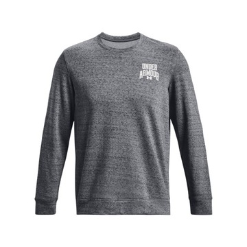 Толстовка Under Armour Ua Rival Terry Graphic Crew 1379764 Серый Свободного кроя
