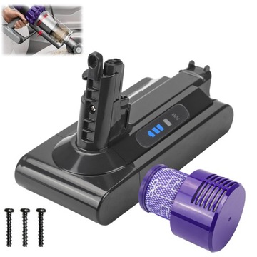 WYMIENNA BATERIA 6000MAH 25.2V DO DYSON V10ANIMAL,V10ABSOLUTE,V10 MOTORHEAD