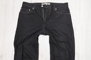 LEVIS 505 jeans spodnie męskie REGULAR PREMIUM czarne 34/32 pas 88