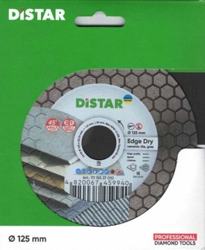 DISTAR EDGE DRY 125 Tarcza do cięcia pod kątem 45