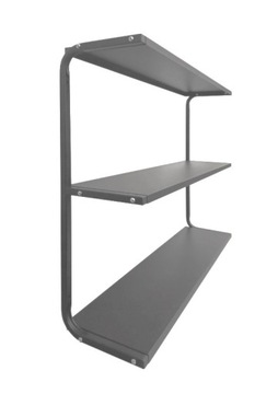 Półka metalowa ścienna długość 55 cm PG3MS potrójna warsztat loft garaż