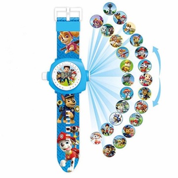 ЧАСЫ PAW PATROL С 3D-ПРОЕКТОРОМ ОТОБРАЖАЮТ ИЗОБРАЖЕНИЯ ЗНАЧКИ ПРОЕКТОР