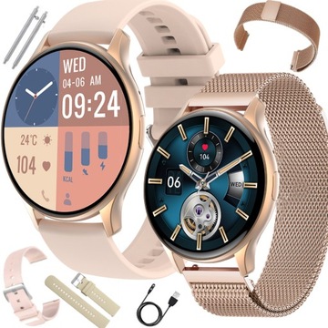 SMARTWATCH Zegarek DAMSKI AMOLED 466x466 ROZMOWY PL