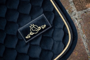 Подседельная подушка DL Pure Black Velvet, черная